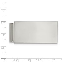 Chisel Stainless Steel Polished Money Clip view 3