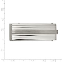 Chisel Stainless Steel Brushed and Polished Money Clip view 3