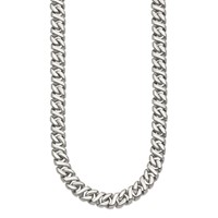 Chisel Stainless Steel Polished 24 Inch Link Necklace view 3