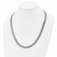 Chisel Stainless Steel Polished 24 Inch Link Necklace view 5