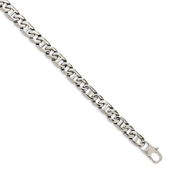 Chisel Stainless Steel Polished 24 inch Anchor Link Necklace