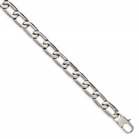 Chisel Stainless Steel Polished Open Link Necklace - 24in view 4