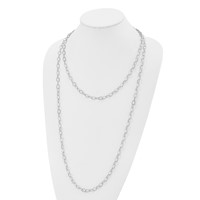 Stainless Steel Polished Multi Chain Layered Necklace, 28" view 4