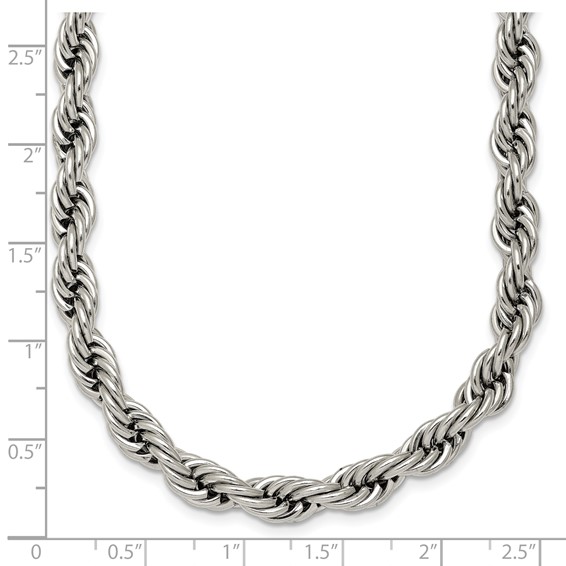 Stainless Steel Polished 6mm 18in Rope Chain