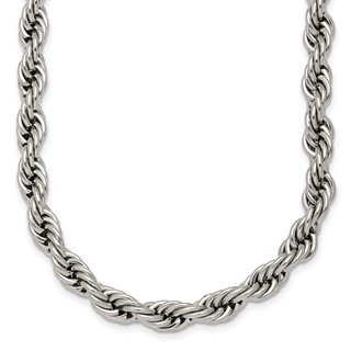 Stainless Steel Polished 6mm 18in Rope Chain
