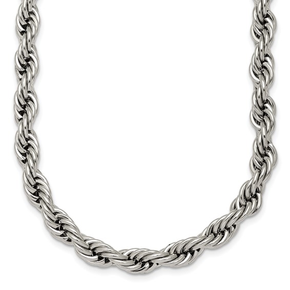Stainless Steel Polished 6mm 18in Rope Chain