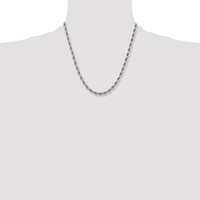 Chisel Stainless Steel Polished 6mm Rope Chain, 20" view 4