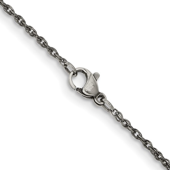 Chisel Stainless Steel Antiqued Fancy Link Chain