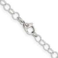 Chisel Stainless Steel Polished Fancy Link Chain - 22in view 3