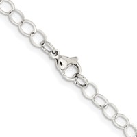 Chisel Stainless Steel Polished 6mm Circle Link Necklace, 22" view 3