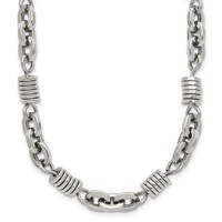 Chisel Stainless Steel Polished Necklace, 20" view 1