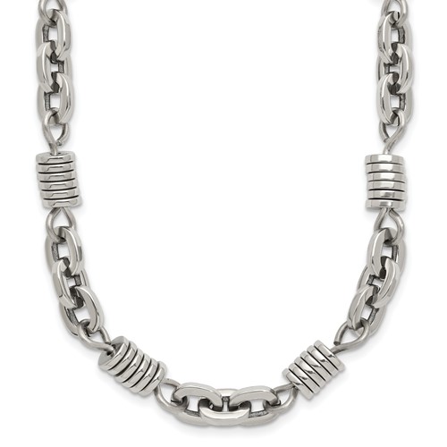 Chisel Stainless Steel Polished Necklace, 20"