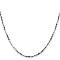 Chisel Stainless Steel Antiqued 2.25mm 18 Inch Box Chain view 2