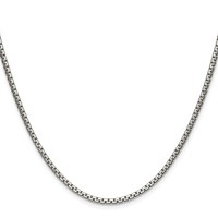Chisel Stainless Steel Polished 2.5mm Fancy Box Chain, 16" view 2