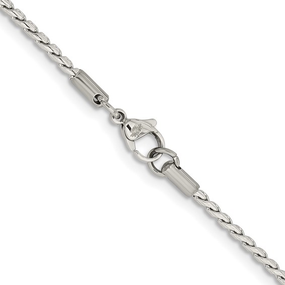 Chisel Stainless Steel Spiga Chain