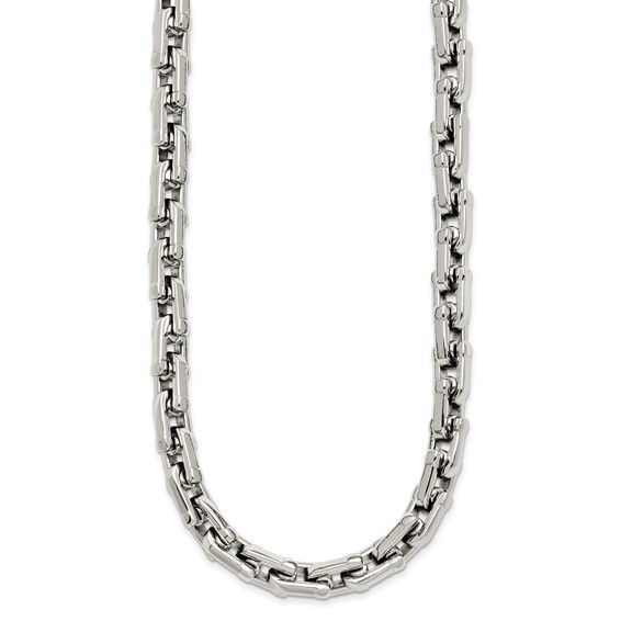 Chisel Stainless Steel Polished 20 inch Link Necklace