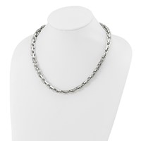 Chisel Stainless Steel Polished Link Necklace, 20" view 5