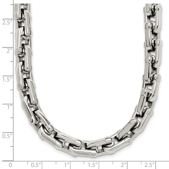 Chisel Stainless Steel Polished 20 inch Link Necklace