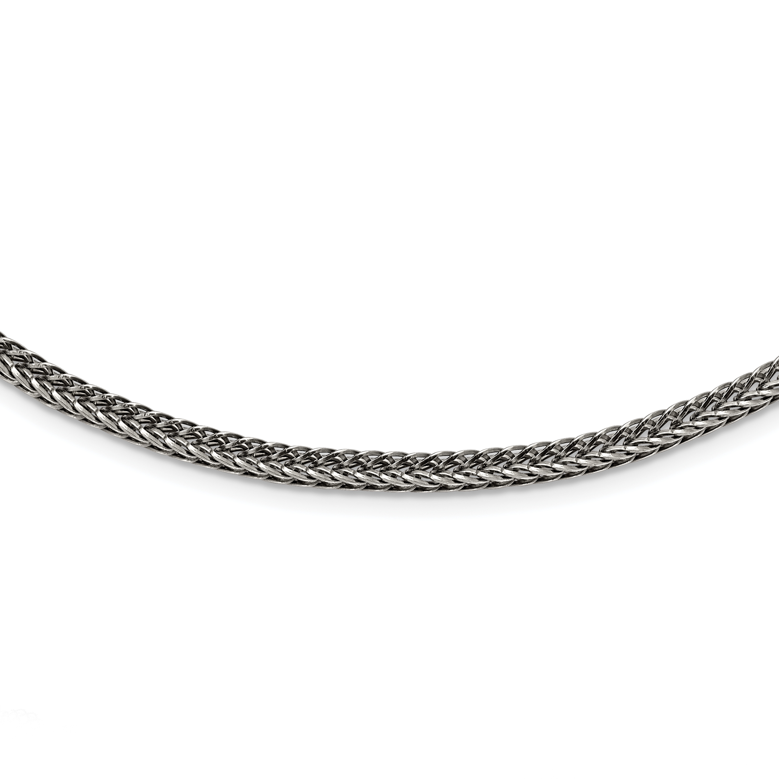 Stainless Steel Polished and Antiqued Franco 3.75mm Chain SRN1641 eBay