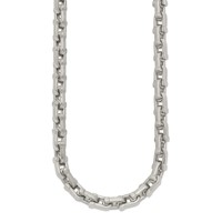Chisel Stainless Steel Brushed and Polished Necklace, 24" view 3