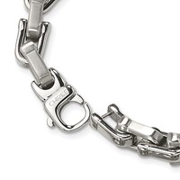 Chisel Stainless Steel Brushed and Polished Necklace, 24" view 4