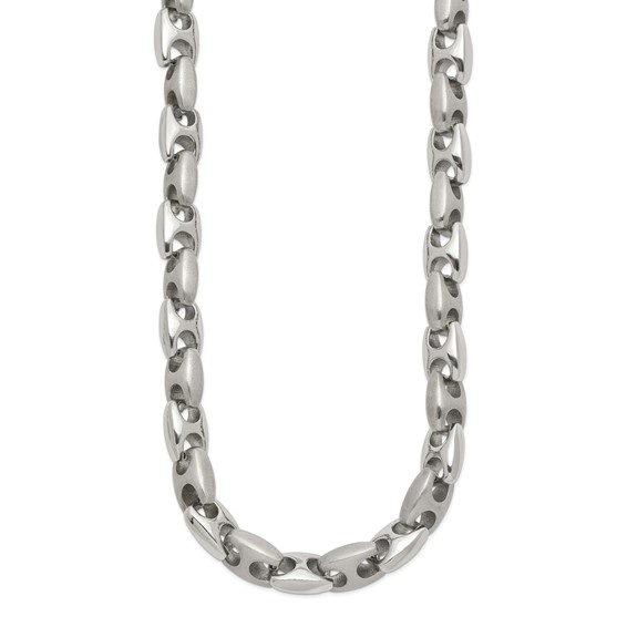Chisel Stainless Steel Brushed and Polished 20 inch Necklace