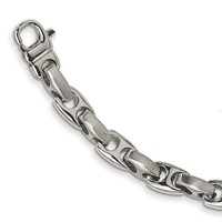 Chisel Stainless Steel Brushed and Polished 20 Inch Necklace view 4