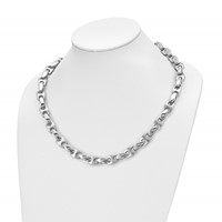 Chisel Stainless Steel Brushed and Polished 20 Inch Necklace view 5