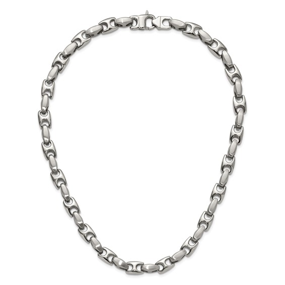 Chisel Stainless Steel Brushed and Polished 20 inch Necklace