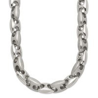 Chisel Stainless Steel Brushed and Polished 20 Inch Necklace view 1