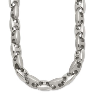 Chisel Stainless Steel Brushed and Polished 20 inch Necklace