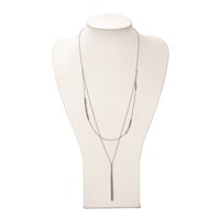 Chisel Stainless Steel Polished Infinity Multi Strand 28 Inch with a 2 Inch Extension Necklace view 2