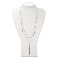 Chisel Stainless Steel Polished Infinity Multi Strand 28 Inch with a 2 Inch Extension Necklace view 4