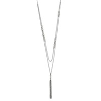 Chisel Stainless Steel Polished Infinity Multi Strand 28 Inch with a 2 Inch Extension Necklace view 1