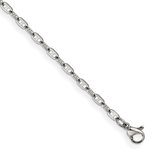 Chisel Stainless Steel Polished 2.75mm Anchor Chain, 7.5"