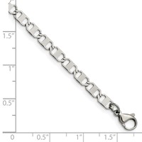 Chisel Stainless Steel Polished 5mm Anchor Chain, 7.5" view 3