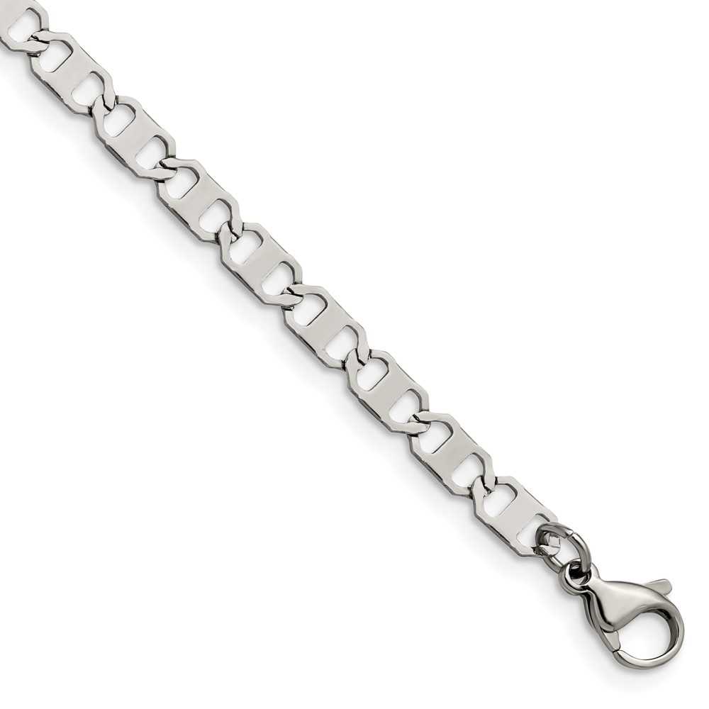 Chisel Stainless Steel Polished 5mm Anchor Chain, 7.5"