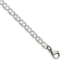 Chisel Stainless Steel Polished 5mm Anchor Chain, 7.5" view 1