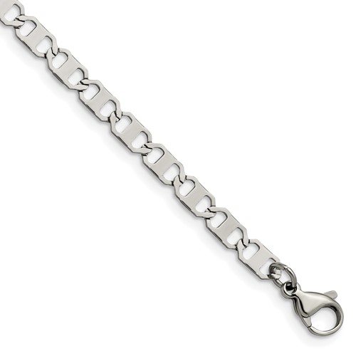 Chisel Stainless Steel Polished 5mm Anchor Chain, 7.5"