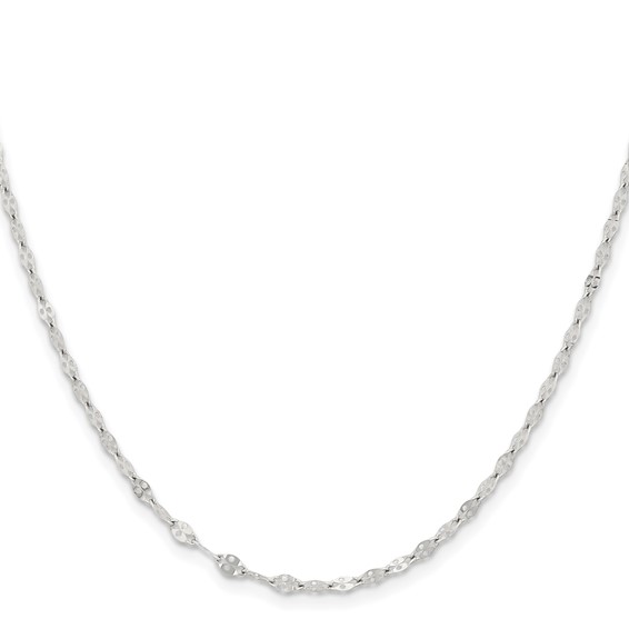 Stainless Steel Polished 2.9mm 16in Fancy Link Chain