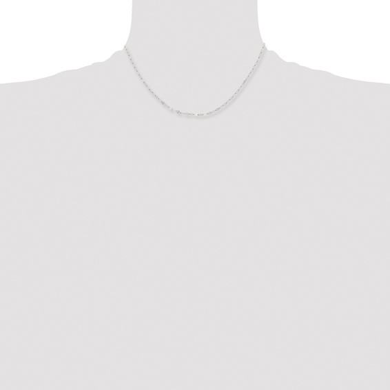 Stainless Steel Polished 2.9mm 16in Fancy Link Chain