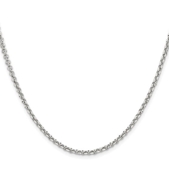 Chisel Stainless Steel Polished 3.2mm 16 inch Rolo Chain