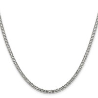 Chisel Stainless Steel Polished 3.1mm Bismark Chain, 16" view 2