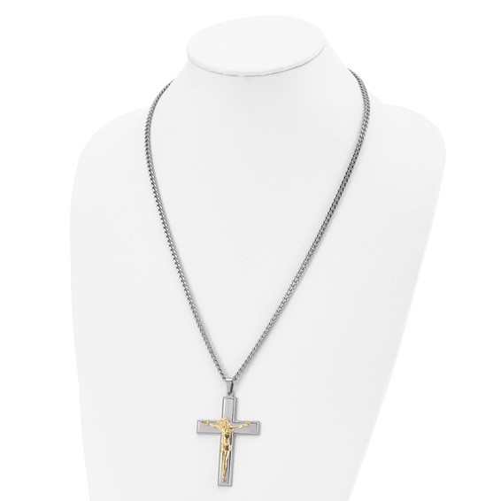 Stainless Steel Crucifix Necklace