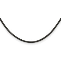 Chisel 3mm Genuine Leather Greece Textured Necklace, 18" view 1