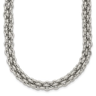 Chisel Stainless Steel Polished 24 inch Necklace