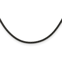 Chisel 3mm Genuine Leather Weave Necklace, 20" view 1