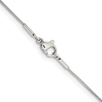 Chisel Stainless Steel Polished.90mm Snake Chain, 16" view 3