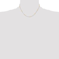 Chisel Two-tone Brass 1.2mm Fancy Chain, 16" view 4