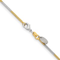Chisel Two-tone Brass 1.00mm Snake Chain, 16" view 3